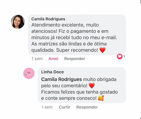 Comentário de cliente