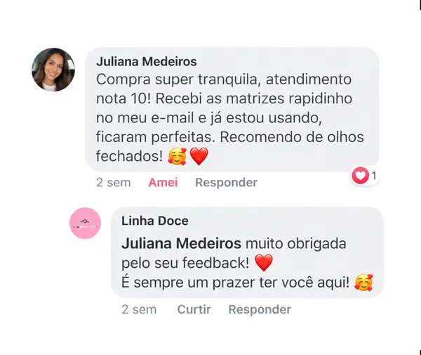 Comentário de cliente
