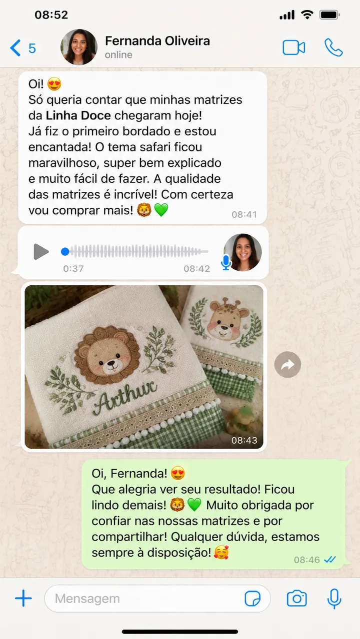 Print de WhatsApp de cliente