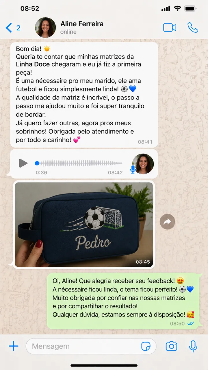 Print de WhatsApp de cliente